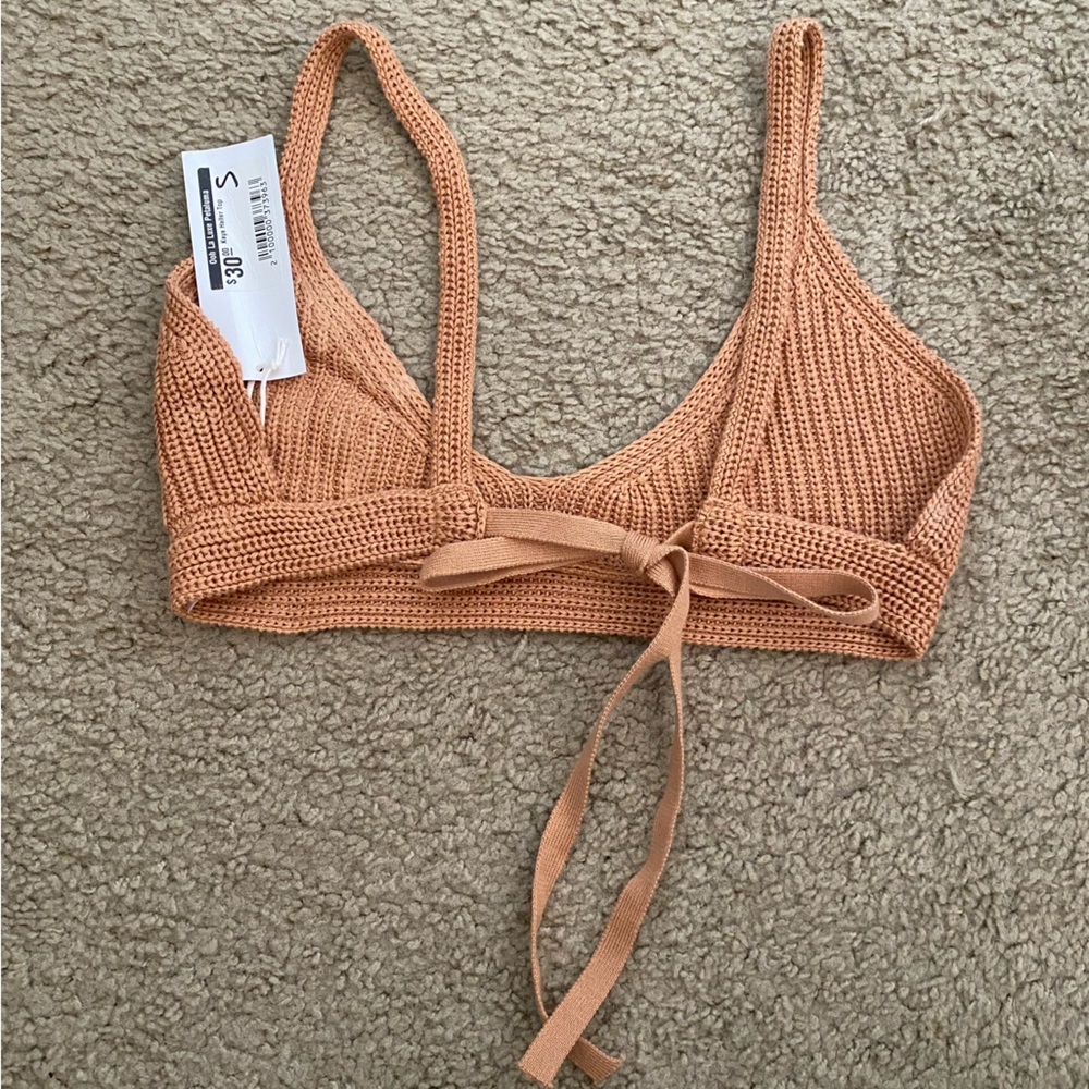 Petaluma Tan Knit Bralette - Picture 2 of 3